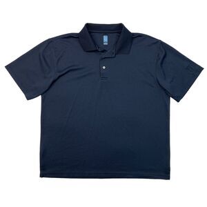 PGA Tour Polo Shirt Mens XL Extra Large Navy Short Sleeve Lightweight Breathable